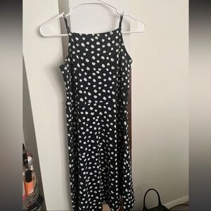 An A-Line Dress with Polka Dots